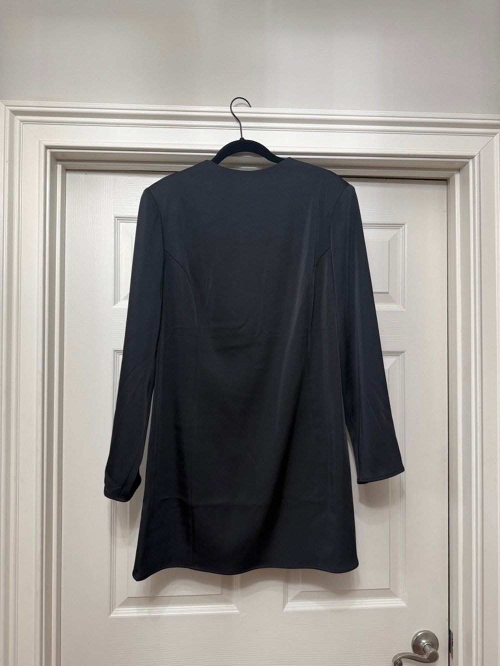 H&M Black Long Sleeve Women’s Dress - Open Back